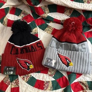 New Era Cardinals Red,Black & Grey Knit Beanies